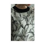 品ある大人の華やぎリーフ柄シアートップス レディース ファッション | Sawa a la mode | 詳細画像17