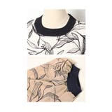 品ある大人の華やぎリーフ柄シアートップス レディース ファッション | Sawa a la mode | 詳細画像23