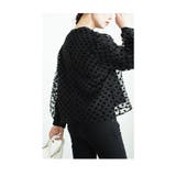 レディに決まるドット柄ふんわり袖シアートップス レディース ファッション | Sawa a la mode | 詳細画像7