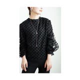 レディに決まるドット柄ふんわり袖シアートップス レディース ファッション | Sawa a la mode | 詳細画像18