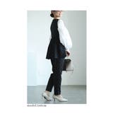 大人が着こなせるドット柄ペプラムベスト レディース ファッション | Sawa a la mode | 詳細画像10