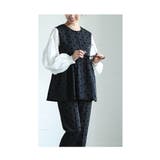大人が着こなせるドット柄ペプラムベスト レディース ファッション | Sawa a la mode | 詳細画像11