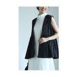 大人が着こなせるドット柄ペプラムベスト レディース ファッション | Sawa a la mode | 詳細画像14
