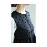 大人が着こなせるドット柄ペプラムベスト レディース ファッション | Sawa a la mode | 詳細画像16