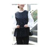 大人が着こなせるドット柄ペプラムベスト レディース ファッション | Sawa a la mode | 詳細画像19