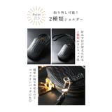 カードスロットホルダー付きクロコ革フォンショルダー レディース ファッション | Sawa a la mode | 詳細画像7 
