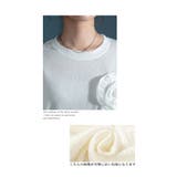 パッと華やぎ宿す立体リボン花カットソー レディース ファッション | Sawa a la mode | 詳細画像12