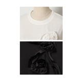 パッと華やぎ宿す立体リボン花カットソー レディース ファッション | Sawa a la mode | 詳細画像23
