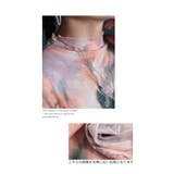 洒落感際立つ挿し柄マーブル柄チュールトップス レディース ファッション | Sawa a la mode | 詳細画像10