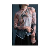 洒落感際立つ挿し柄マーブル柄チュールトップス レディース ファッション | Sawa a la mode | 詳細画像13
