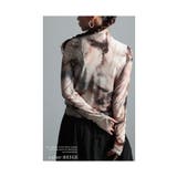洒落感際立つ挿し柄マーブル柄チュールトップス レディース ファッション | Sawa a la mode | 詳細画像15