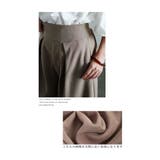 お手洗いの時に裾がつかないストレッチタックワイドパンツ レディース ファッション | Sawa a la mode | 詳細画像14