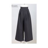 お手洗いの時に裾がつかないストレッチタックワイドパンツ レディース ファッション | Sawa a la mode | 詳細画像20