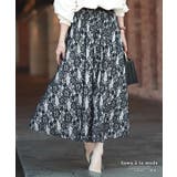 華やかレースが浮き立つエレガントなフレアスカート レディース ファッション | Sawa a la mode | 詳細画像1 