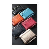 通帳 印鑑もまとめて入るクロコ革多機能ウォレット レディース | Sawa a la mode | 詳細画像27