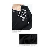 ボウタイリボン付きマーメイドニットワンピース レディース ファッション | Sawa a la mode | 詳細画像12 