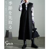 ほっこり素材で季節を感じるキーネックワンピース レディース ファッション | Sawa a la mode | 詳細画像1 