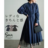 着映えるきちんと感デニム風シャツワンピース レディース ファッション | Sawa a la mode | 詳細画像1
