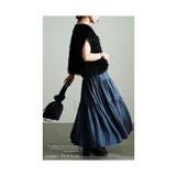 軽快な大人可愛いデニム風ティアードスカート レディース ファッション | Sawa a la mode | 詳細画像15 