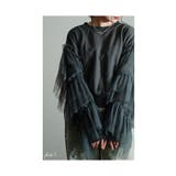 スイートにこなれるチュールフリル袖トレーナー レディース ファッション | Sawa a la mode | 詳細画像3