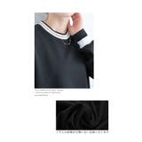 連なるクローバー画のきれいめ袖リブトップス レディース ファッション | Sawa a la mode | 詳細画像4
