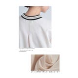 連なるクローバー画のきれいめ袖リブトップス レディース ファッション | Sawa a la mode | 詳細画像12