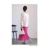 連なるクローバー画のきれいめ袖リブトップス レディース ファッション | Sawa a la mode | 詳細画像14
