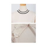 連なるクローバー画のきれいめ袖リブトップス レディース ファッション | Sawa a la mode | 詳細画像23