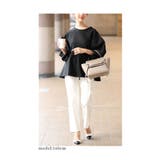 ふんわりボリューム袖のペプラムプルオーバートップス レディース ファッション | Sawa a la mode | 詳細画像14