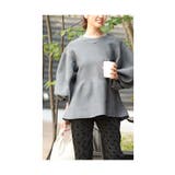 ふんわりボリューム袖のペプラムプルオーバートップス レディース ファッション | Sawa a la mode | 詳細画像16