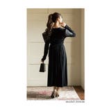 艶やかベールを纏った切替フレアワンピース レディース ファッション | Sawa a la mode | 詳細画像7 