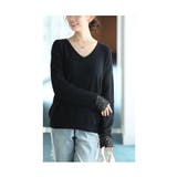手元まで華やぐ袖口レースリブニットトップス レディース ファッション | Sawa a la mode | 詳細画像13 