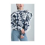 パンチングレース流れる花シルエットブラウストップス レディース ファッション | Sawa a la mode | 詳細画像19 