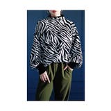 モノトーンで着映えるゼブラ柄ニット レディース ファッション | Sawa a la mode | 詳細画像16