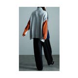 たちまち洒落感ブロック配色タートルニット レディース ファッション | Sawa a la mode | 詳細画像13