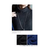 たちまち洒落感ブロック配色タートルニット レディース ファッション | Sawa a la mode | 詳細画像16