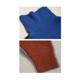 たちまち洒落感ブロック配色タートルニット レディース ファッション | Sawa a la mode | 詳細画像24
