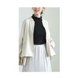 後ろ姿が上品に映えるバックプリーツ切り替えブルゾン レディース ファッション | Sawa a la mode | 詳細画像9