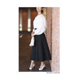 目を惹くふんわり袖の異素材ドッキングトップス レディース ファッション | Sawa a la mode | 詳細画像10