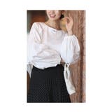 目を惹くふんわり袖の異素材ドッキングトップス レディース ファッション | Sawa a la mode | 詳細画像11