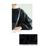 目を惹くふんわり袖の異素材ドッキングトップス レディース ファッション | Sawa a la mode | 詳細画像12