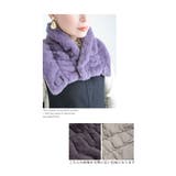 リバーシブルで使えるファーネックウォーマー レディース ファッション | Sawa a la mode | 詳細画像9