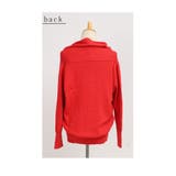 綺麗めリラクシーなカシュクールネック綿ニットトップス レディース ファッション | Sawa a la mode | 詳細画像22
