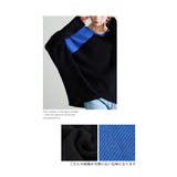 ワザあり着痩せテク配色ドルマンリブニット レディース ファッション | Sawa a la mode | 詳細画像9