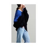 ワザあり着痩せテク配色ドルマンリブニット レディース ファッション | Sawa a la mode | 詳細画像11