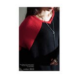 ワザあり着痩せテク配色ドルマンリブニット レディース ファッション | Sawa a la mode | 詳細画像16