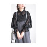 浮き上がる花シルエットのシアーシャツブラウス レディース ファッション | Sawa a la mode | 詳細画像15
