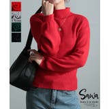 綺麗め大人レディなハイネックリブニット レディース ファッション | Sawa a la mode | 詳細画像1