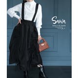 重ねれば個性が光るシフォンサロペットスカート レディース ファッション | Sawa a la mode | 詳細画像1