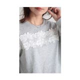胸元に浮き咲く花レースプルオーバートップス レディース ファッション | Sawa a la mode | 詳細画像8